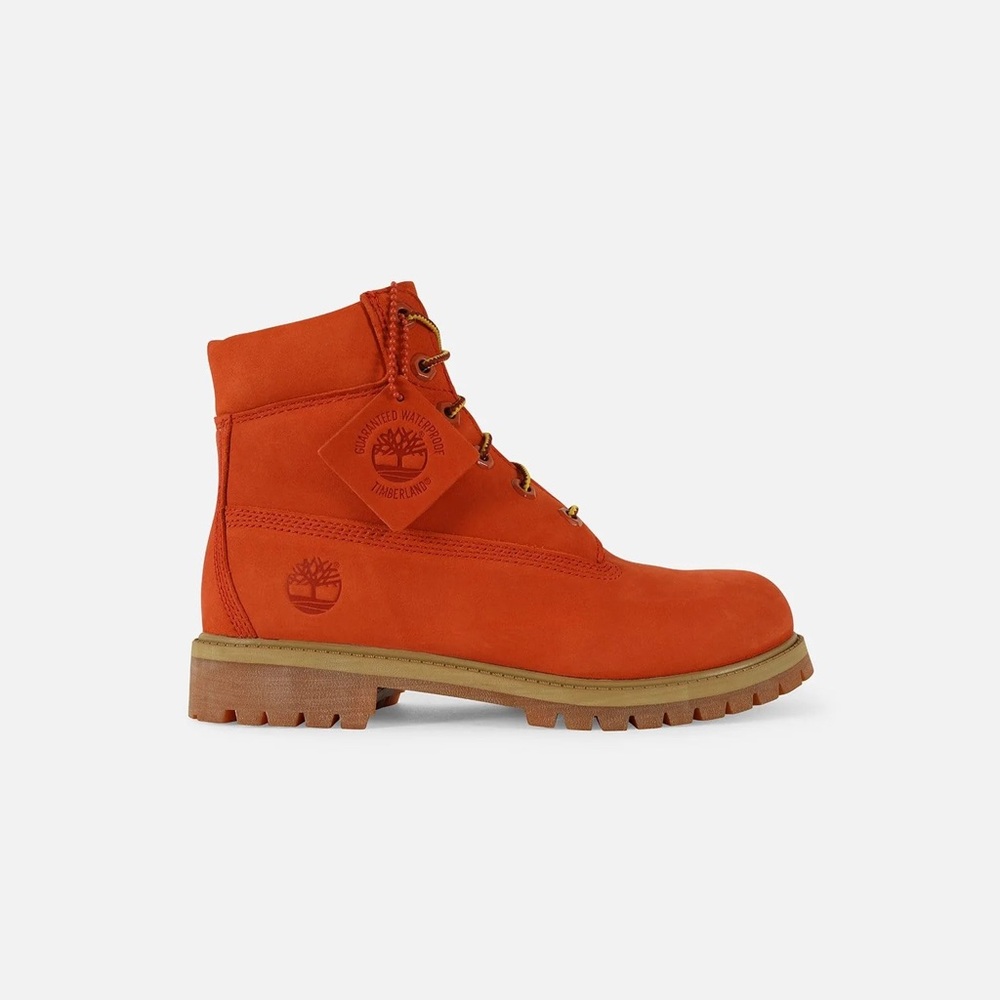 KIDS TIMBERLAND 6-INCH PREMIUM ORANGE SWEET POTATO BOOTS GRADE-SCHOOL